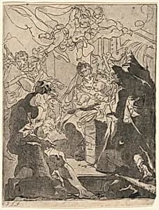 Adoration of the Shepherds by Gaetano Gandolfi