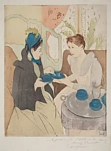 Afternoon Tea Party by Mary Cassatt