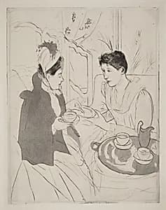Afternoon Tea Party by Mary Cassatt