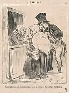 Allant aux renseignements politiques ... by Honoré Daumier