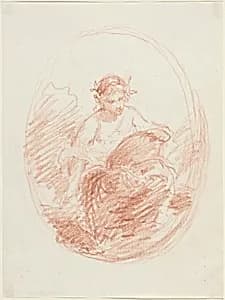 Allegorical Figure by French 19th Century