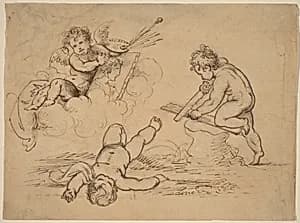 Allegory: Four Putti by Mather Brown