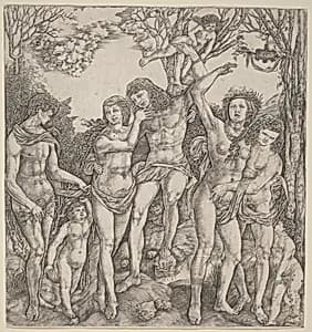Allegory of Carnal Love by Cristofano Robetta