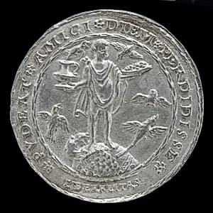 Allegory of Liberality [reverse] by Matthes Gebel