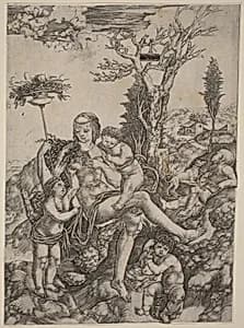 Allegory of Mother Earth by Cristofano Robetta