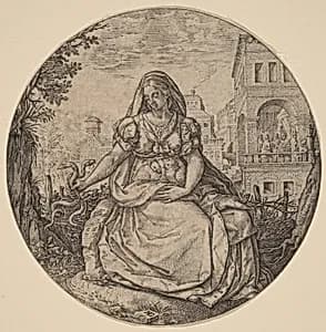 Allegory of Prudence by Hendrik Goltzius