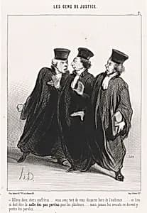 Allons donc, chers confrères... by Honoré Daumier