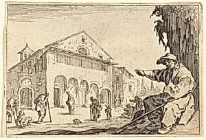 Almshouse by Jacques Callot