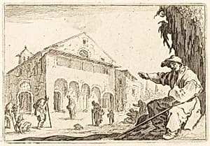 Almshouse by Jacques Callot