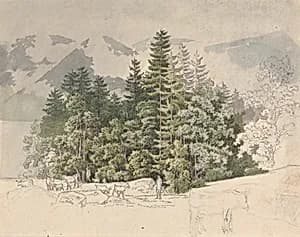 Alpine Landscape by Friedrich Salathé