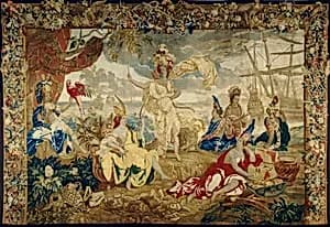 Portrait of design by Lodewijck van Schoor; cartoon by Lodewijck van Schoor (figures) and Pieter Spierincx (background); woven in Brussels in an undetermined workshop