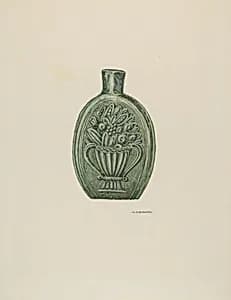 American Glass Flask by William Kieckhofel