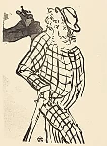 American Singer (Chanteur américain) by Henri de Toulouse-Lautrec
