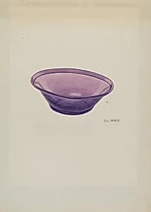 Amethyst Glass Bowl by V.L. Vance