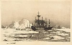 Among the Ice Floes by William Bradford