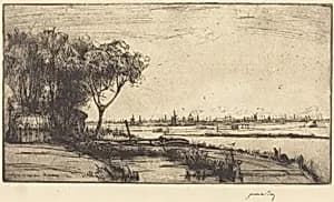 Amsterdam from Ransdorp by James McBey