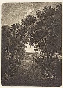 An Evening Stroll by Ferdinand Kobell