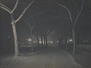 An Icy Night by Alfred Stieglitz