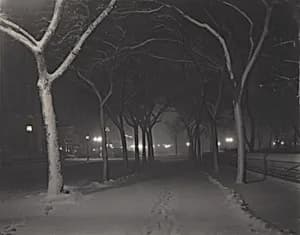 An Icy Night by Alfred Stieglitz