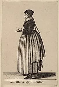 Ancilla Argentinensis by Wenceslaus Hollar