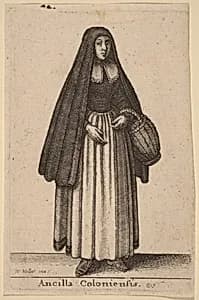 Ancilla Coloniensis by Wenceslaus Hollar