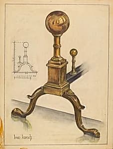 Andiron by Hans Korsch