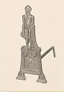 Andiron by Herman Bader