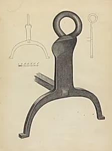 Andiron (One of Pair) by Mildred Ford