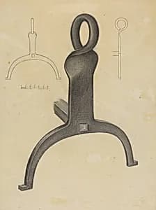 Andiron (One of Pair) by Mildred Ford