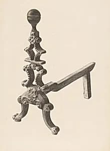 Andiron (one of pair) by Herman Bader