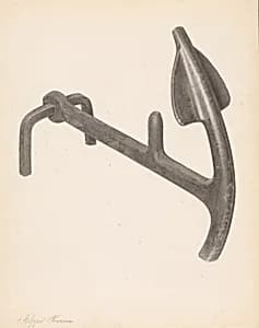 Andiron (one of pair) by Filippo Porreca