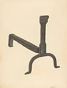 Andiron (one of pair) by Salvatore Borrazzo