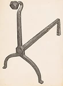 Andiron (one of pair) by Salvatore Borrazzo