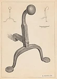 Andiron (one of pair) by Arsen Maralian