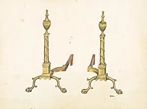 Andirons by Ray Price