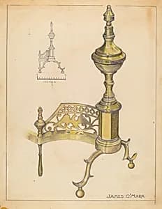 Andirons by James O'Mara