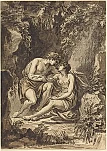 Angelica and Medoro by Giovanni Battista Cipriani