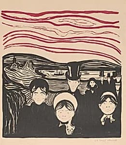 Angst by Edvard Munch