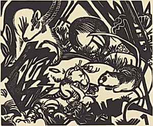 Animal Legend (Tierlegende) by Franz Marc