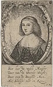 Anna Maria van Schurman by Paulus Lesire