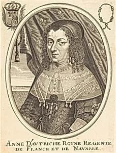 Anne of Austria by Balthasar Moncornet