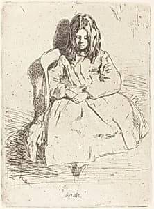 Annie Seated by James McNeill Whistler