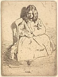 Annie Seated by James McNeill Whistler