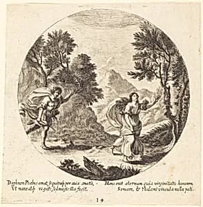 Apollo and Daphne by Georg Andreas Wolfgang the Elder