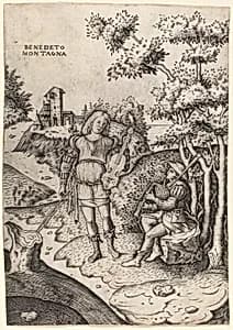Apollo and Marsyas by Benedetto Montagna