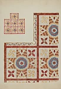 Applique Quilt by American 20th Century