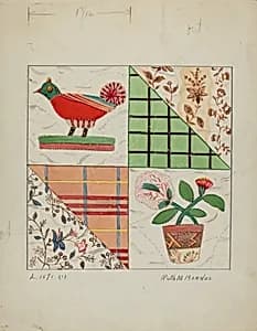 Applique Quilt by Ruth M. Barnes