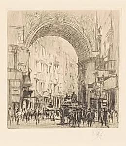 Arc St. Carlo, Naples by William Walcot