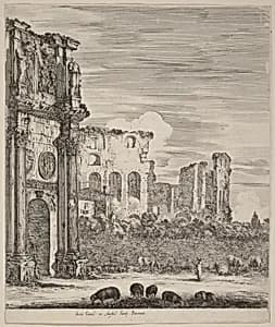 Arch of Constantine by Stefano Della Bella