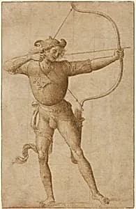 Archer Drawing a Bow